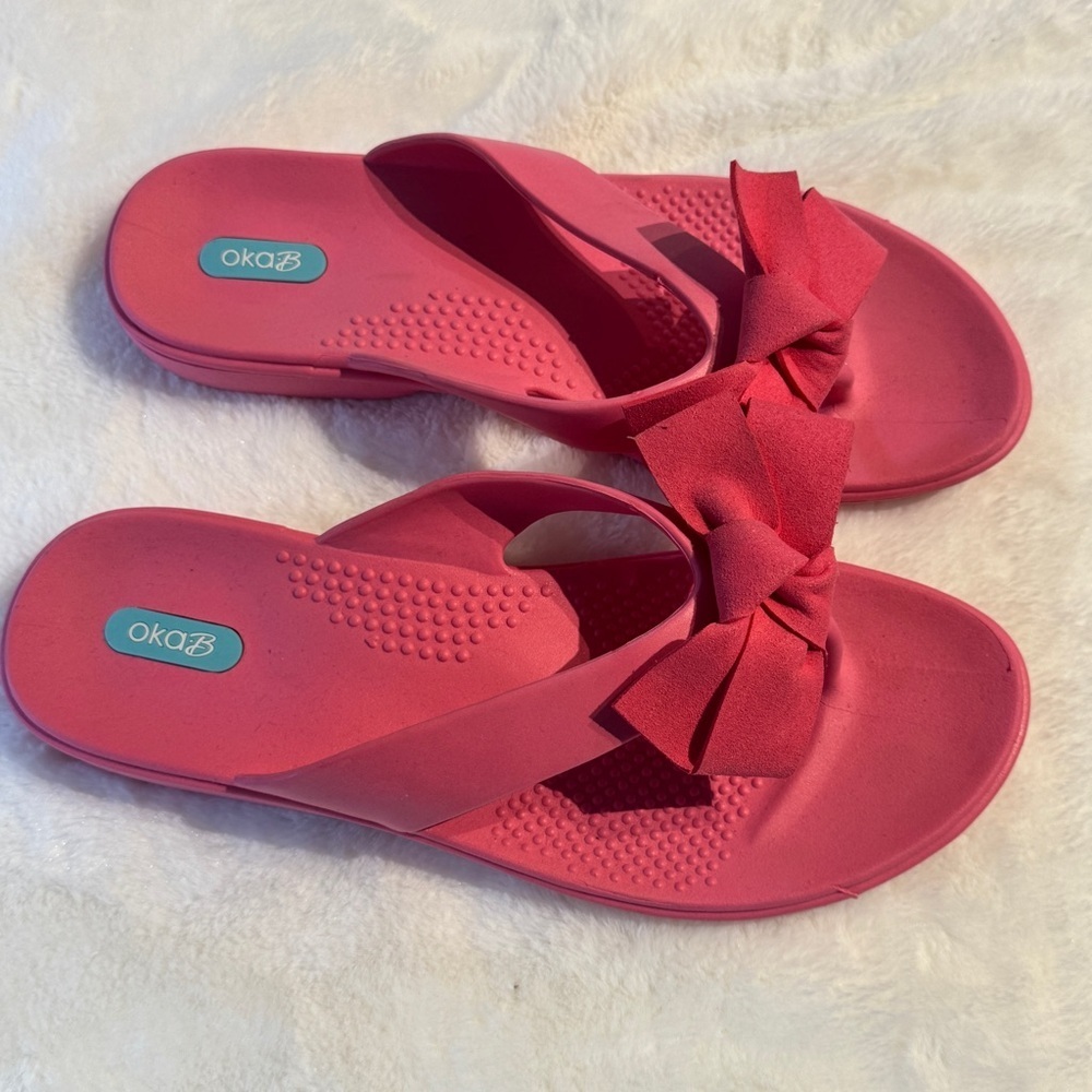 Oka B kira flip flaps Sandals with Cushioned Sole size 10 - Picture 3 of 8